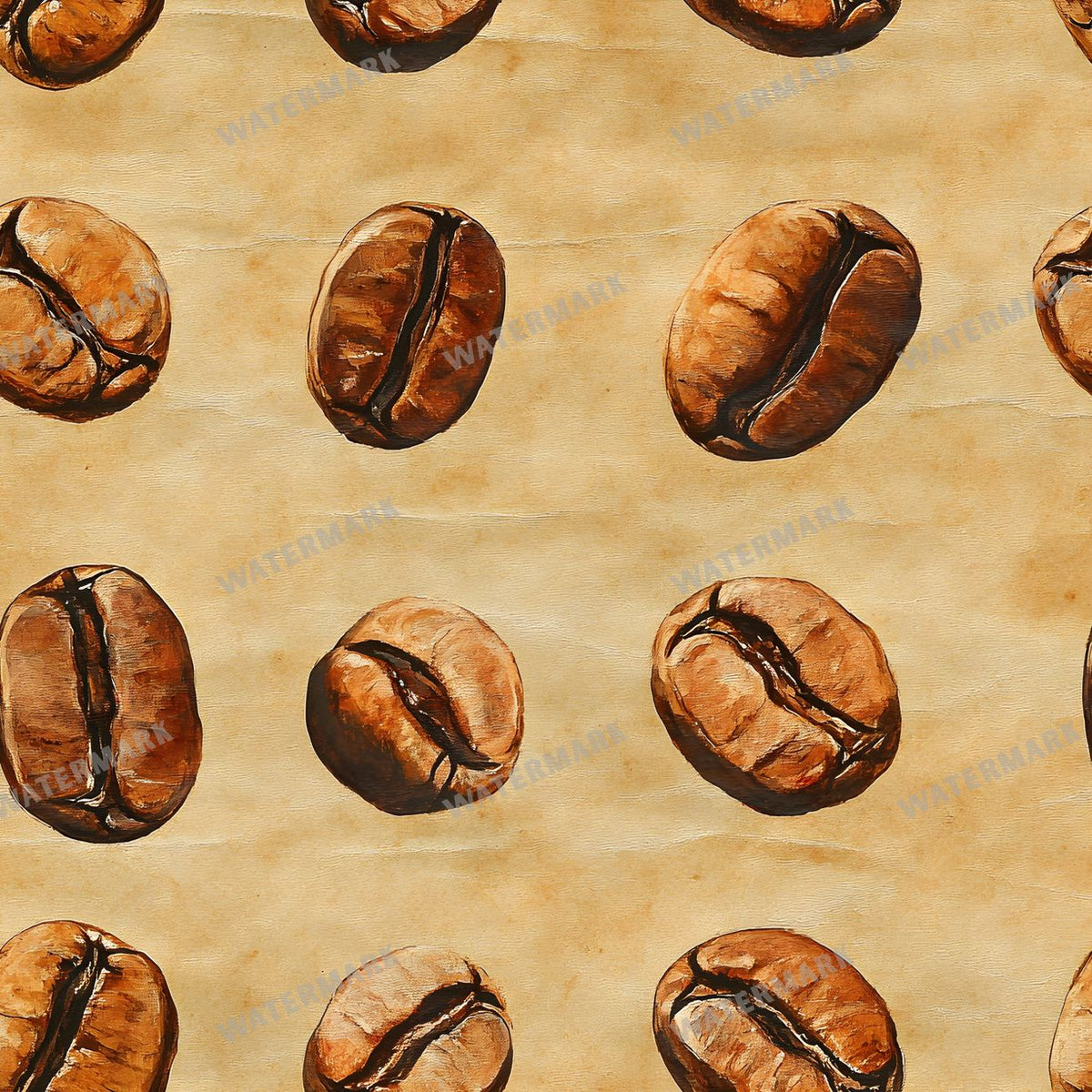 Coffee seamless pattern digital paper, repeating design 2