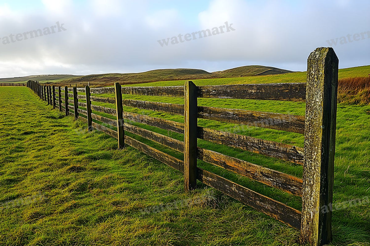 Countryside Fencing Backdrop Images
