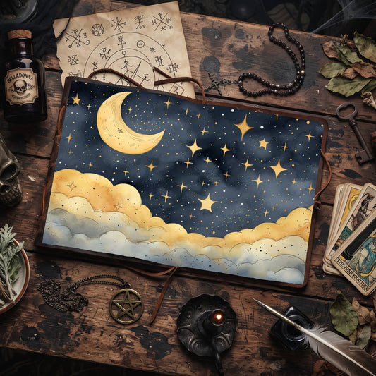 Crescent Moon Digital Papers