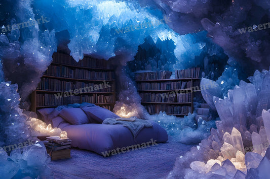 Crystal Cave Library Backdrop Images