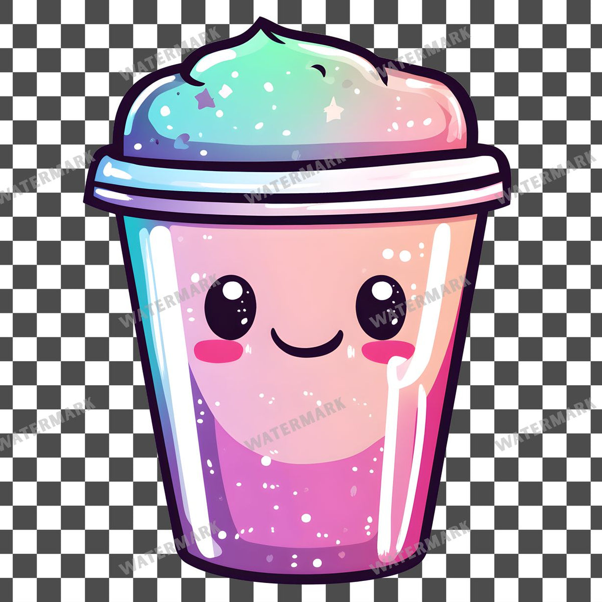 Cup Kawaii Style Clipart Pngs