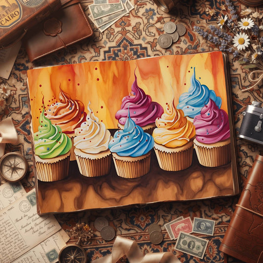 Cupcakes Digital Papers