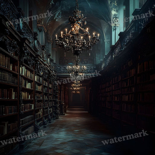 Cursed Library Backdrop Images
