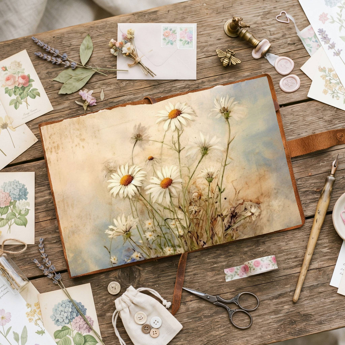 Daisies Digital Papers