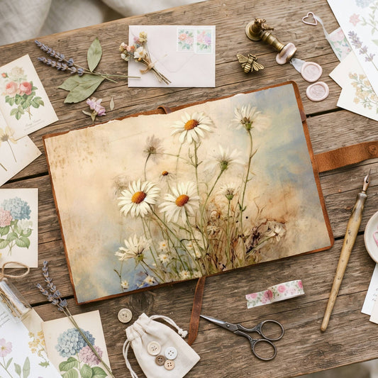 Daisies Digital Papers