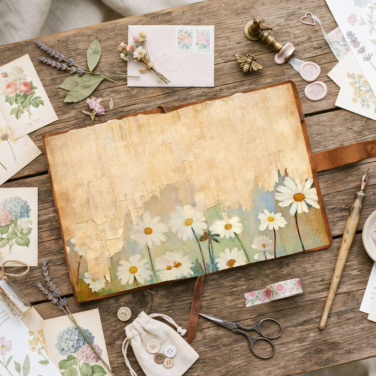 Daisy Flowers Digital Papers