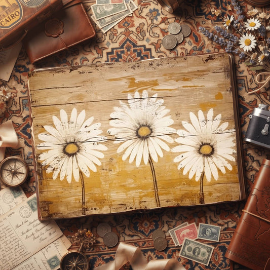 Daisy Flowers Digital Papers