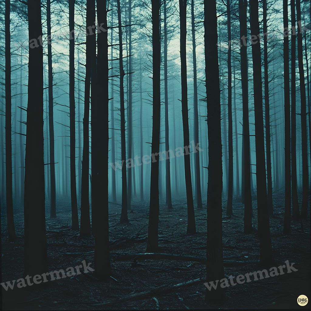 Dark Spooky digital photo backdrop for photo editing, preview 1