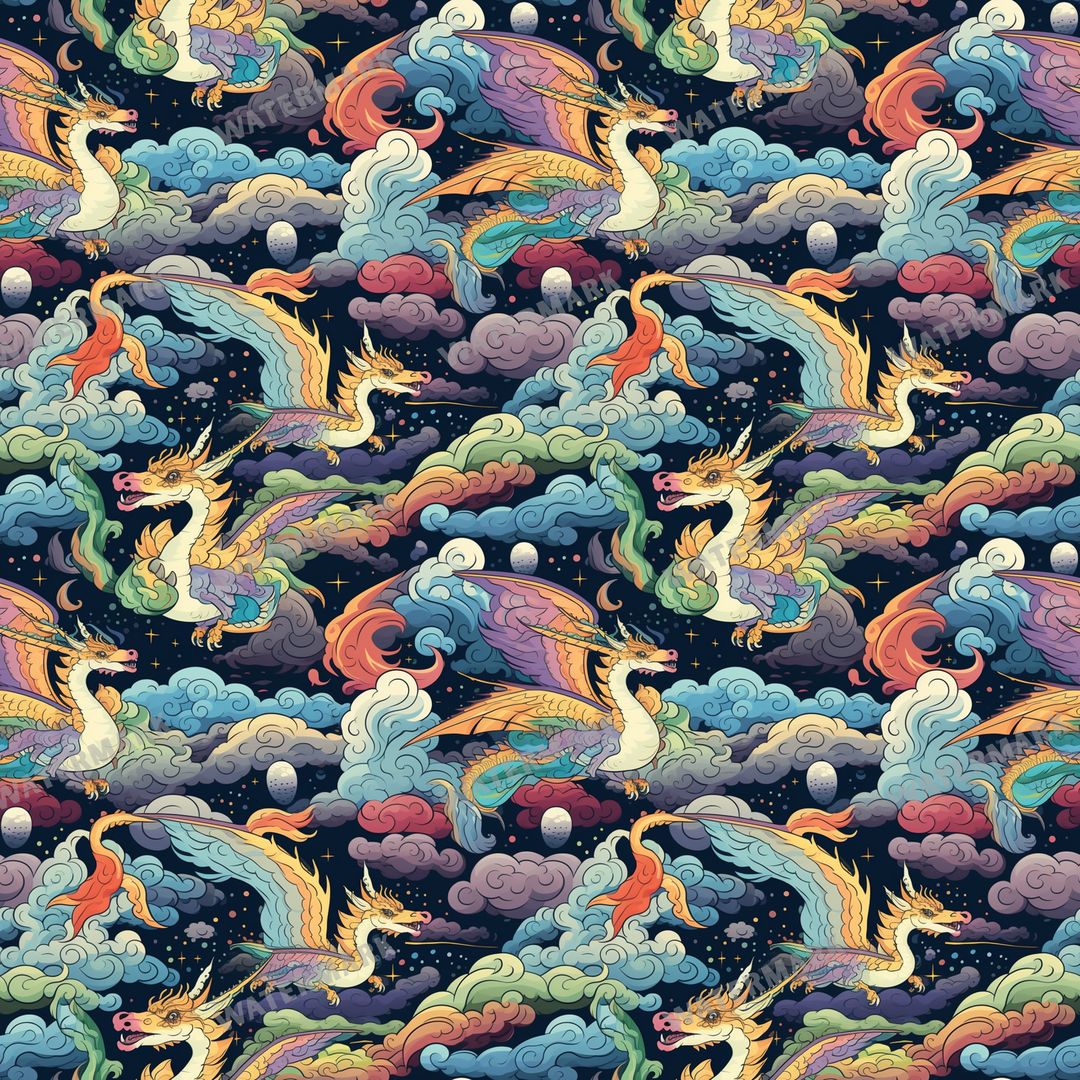 Dragons Seamless Pattern