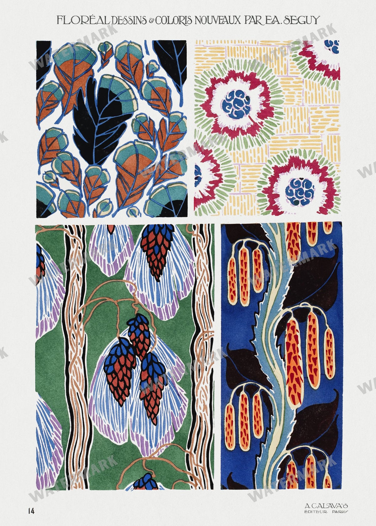 E A Seguy Vintage Prints