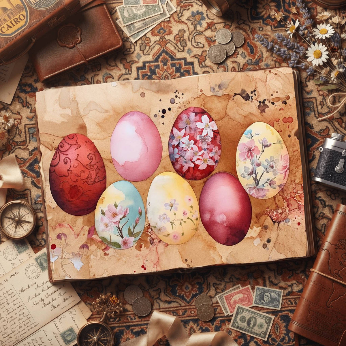 Easter Eggs Digital Papers