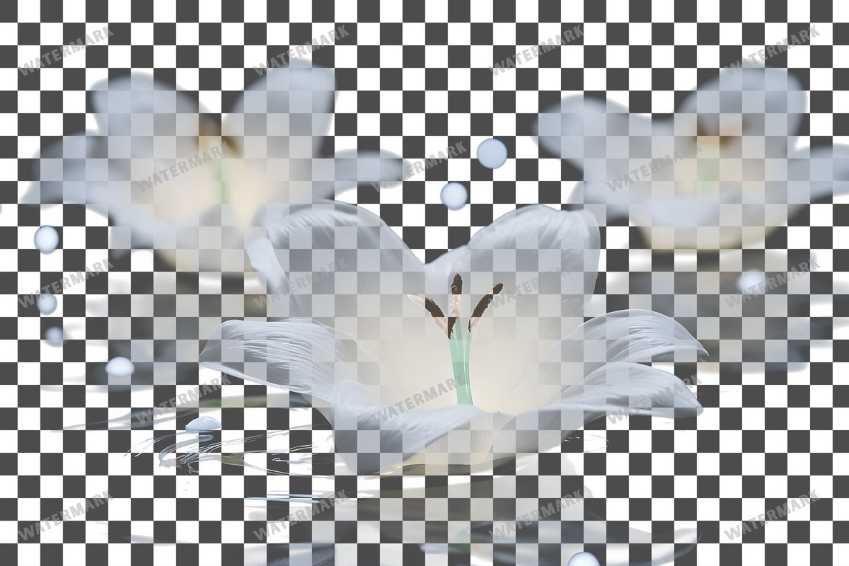 Easter Lilies Transparent Overlay Pngs