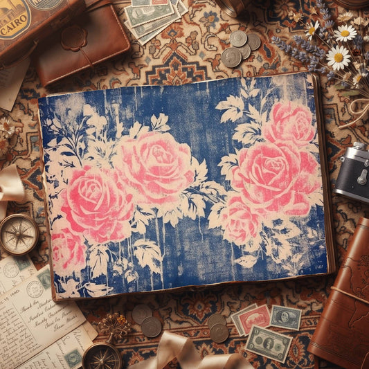 Faded Rose Digital Papers