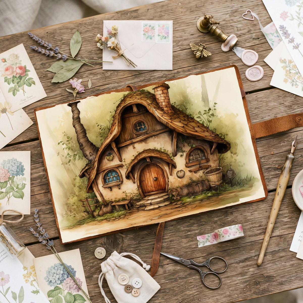 Fairy Cottage Digital Papers