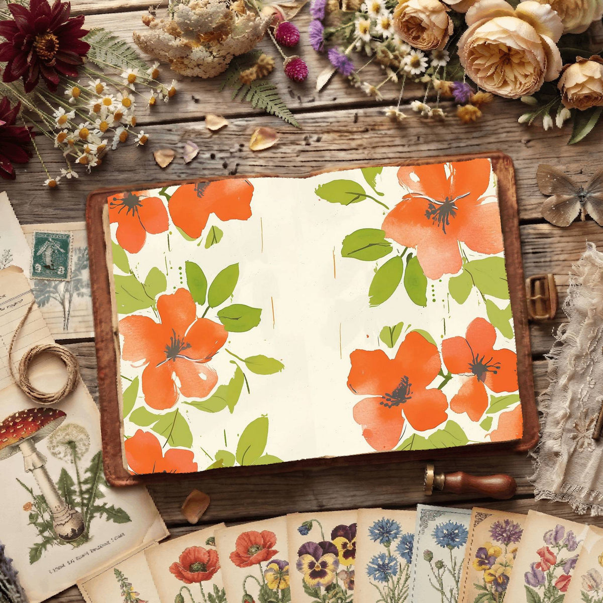 Floral Digital Papers