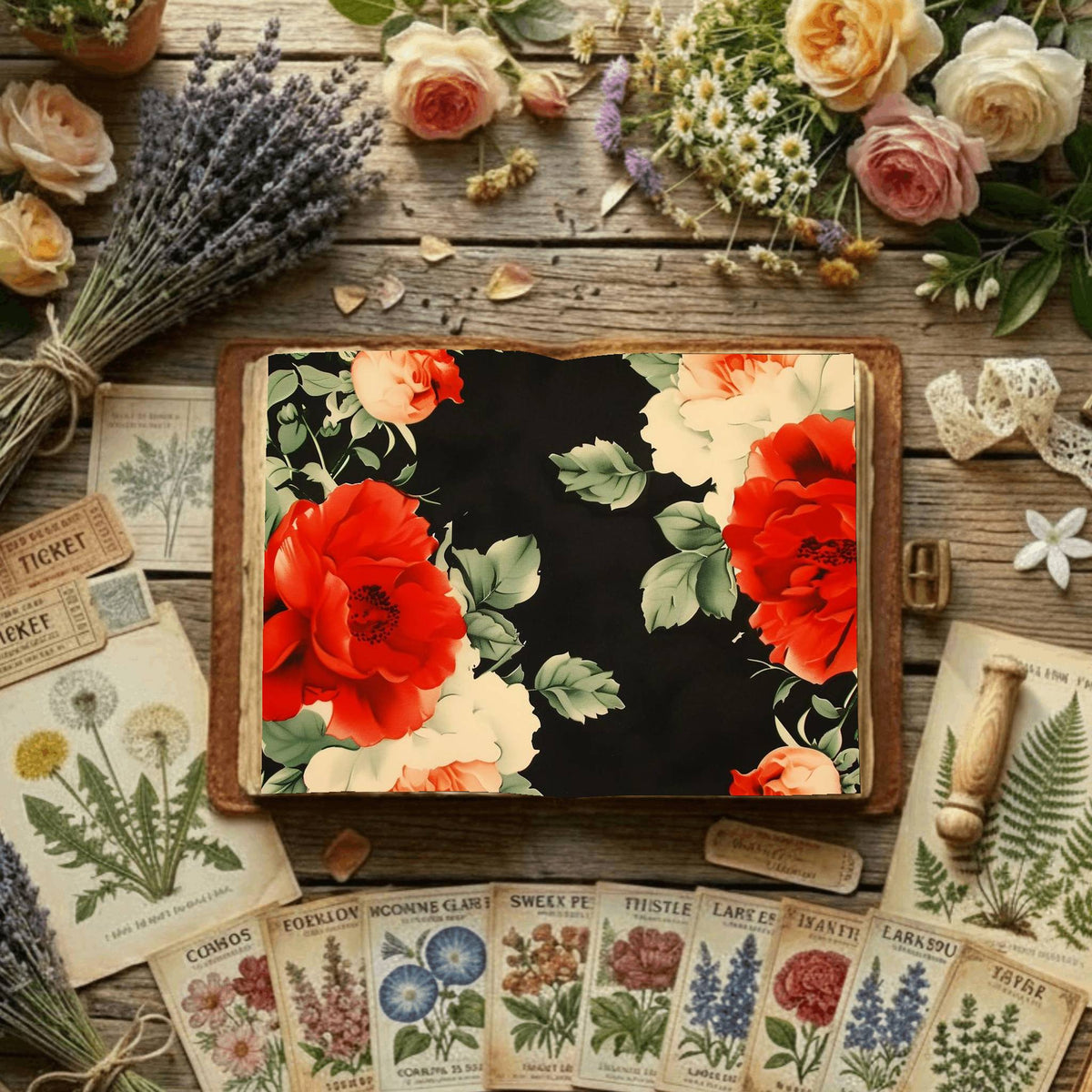 Floral Digital Papers