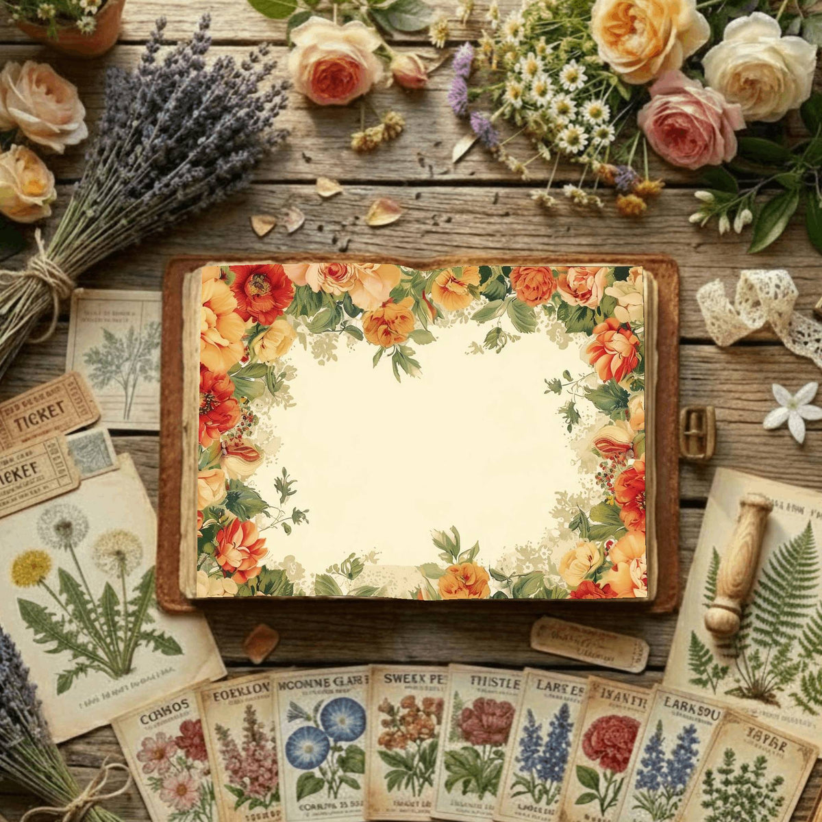 Floral Digital Papers