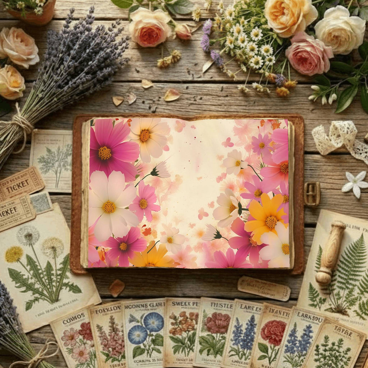 Floral Digital Papers