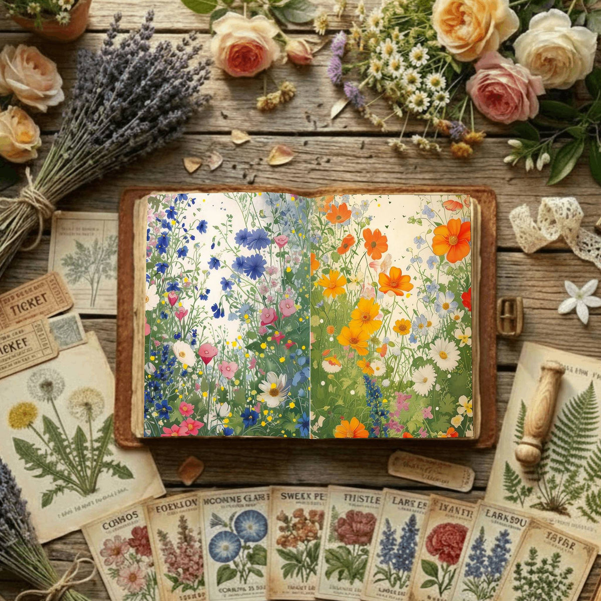 Floral Digital Papers