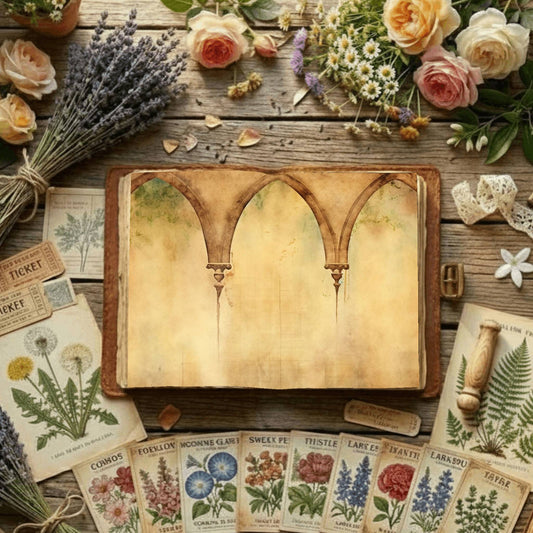 Floral Arches Digital Papers