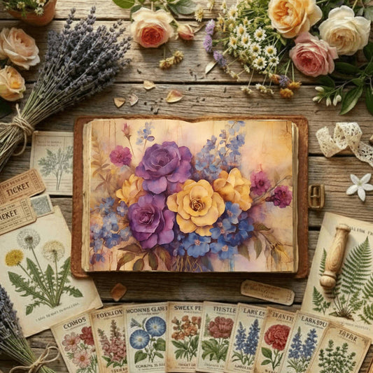 Floral Bouquet Digital Papers