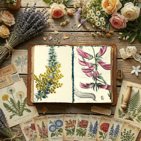 Floral Illustrations Digital Papers
