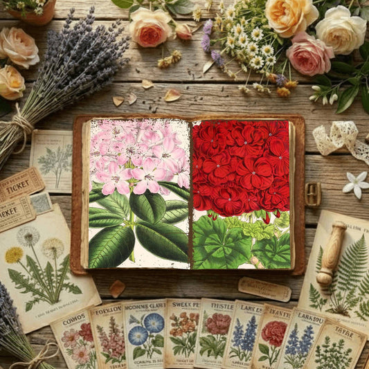 Floral Illustrations Digital Papers