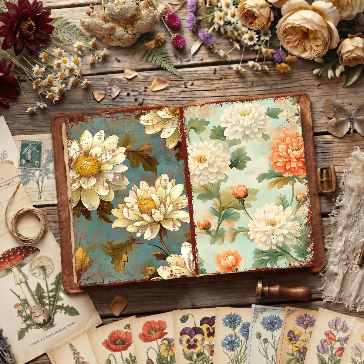 Floral Digital Papers