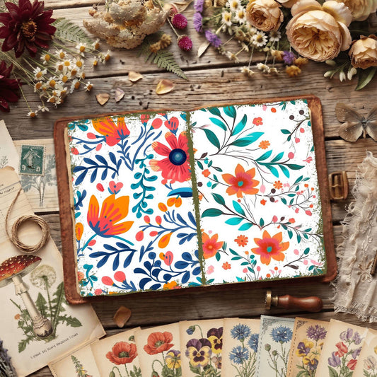 Floral Digital Papers