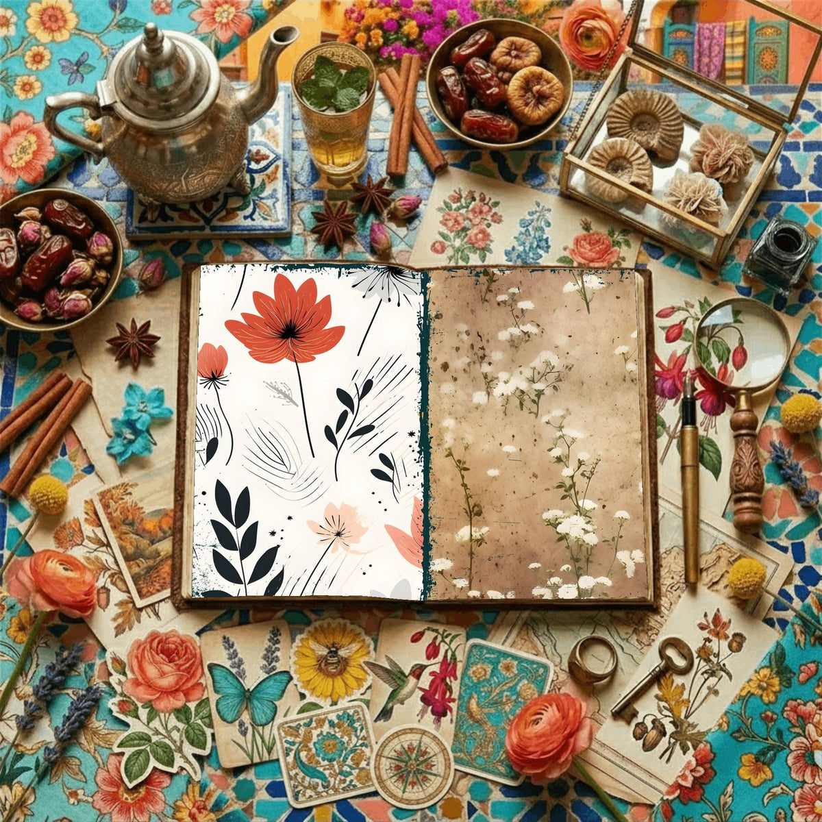 Floral Digital Papers