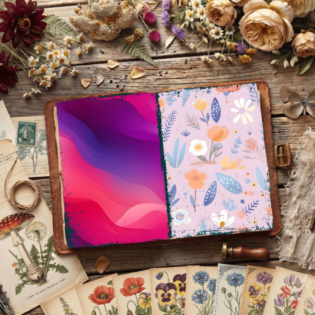 Floral Digital Papers