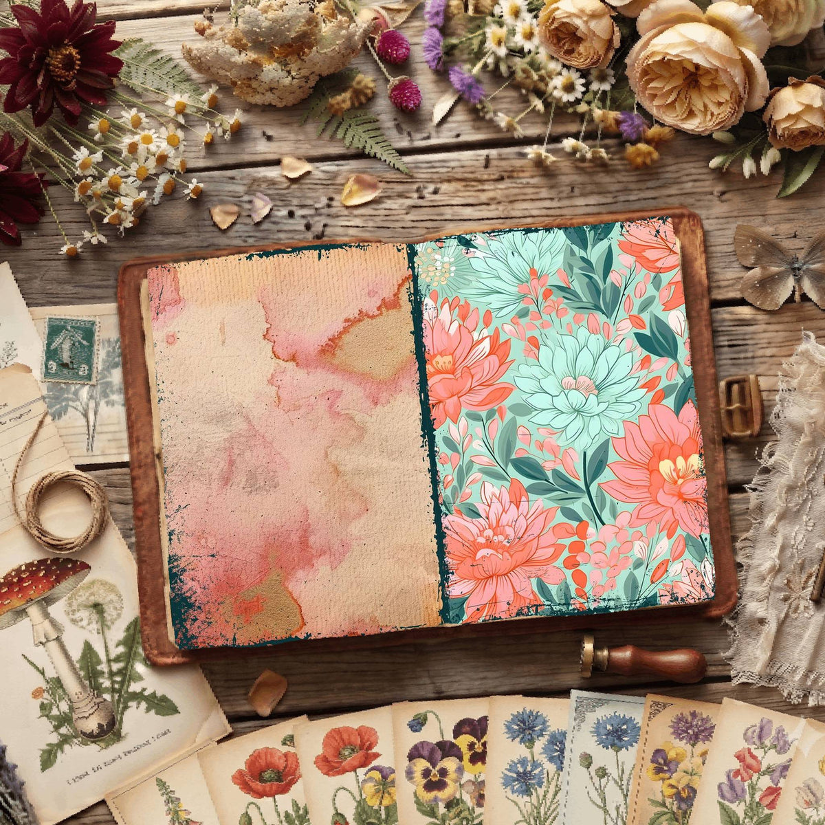 Floral Digital Papers