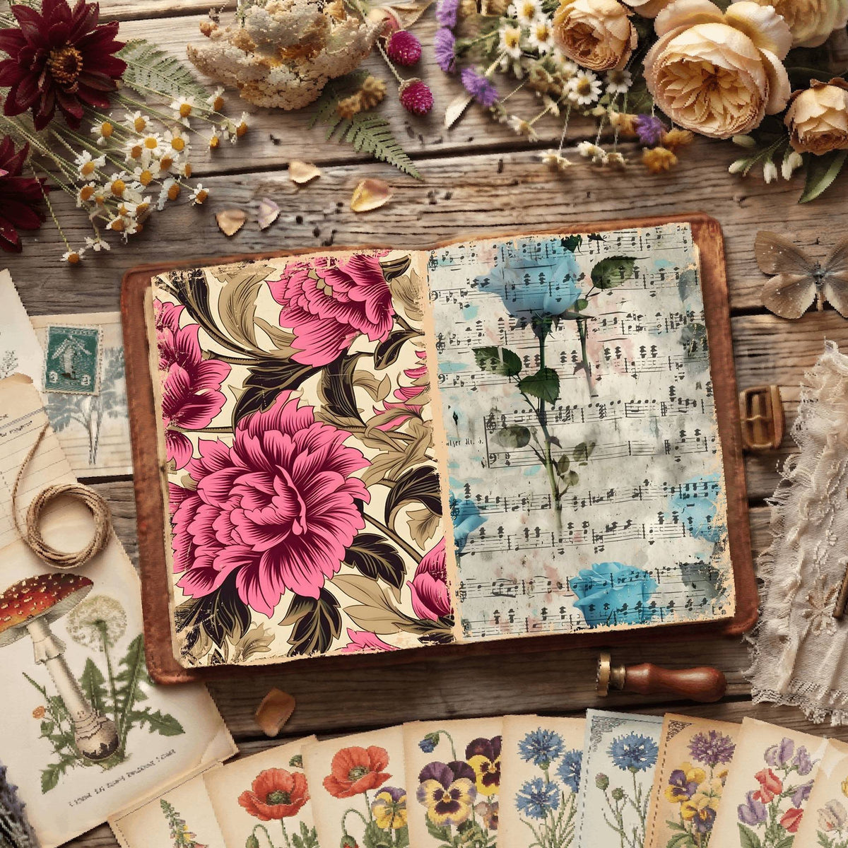 Floral Digital Papers