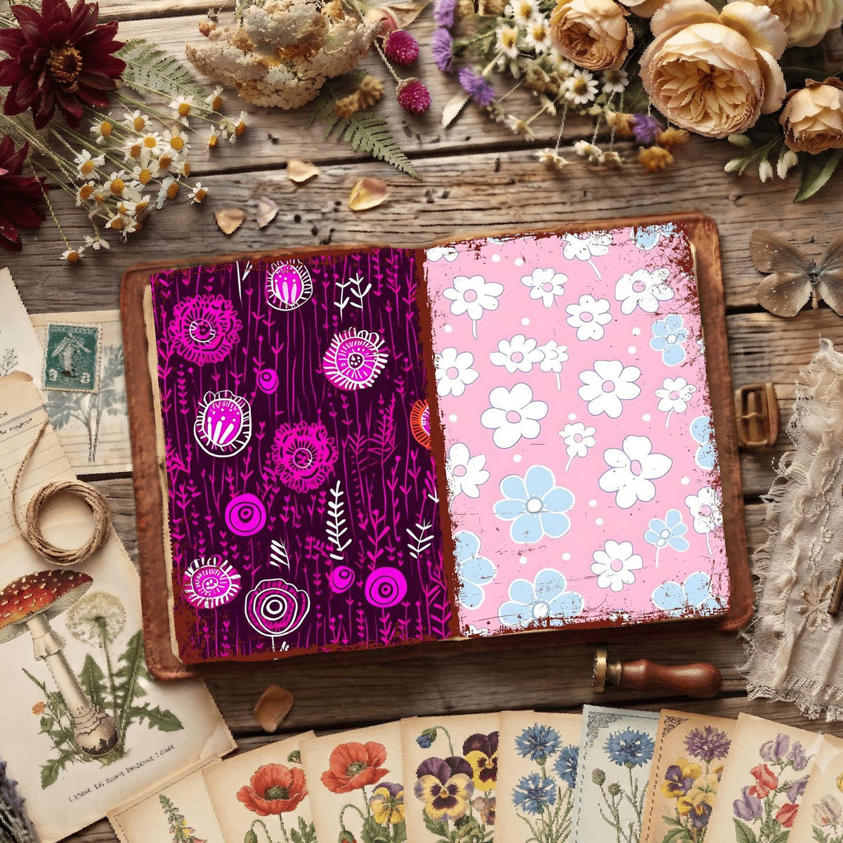 Floral Digital Papers