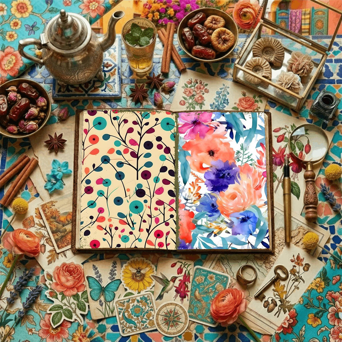 Floral Digital Papers
