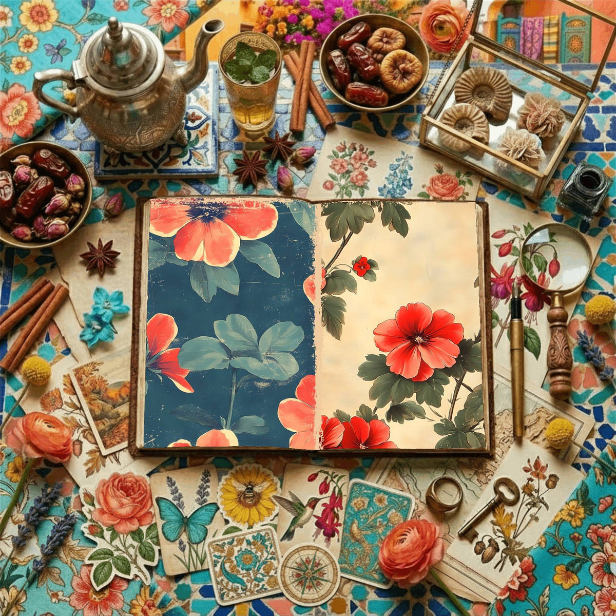 Floral Digital Papers