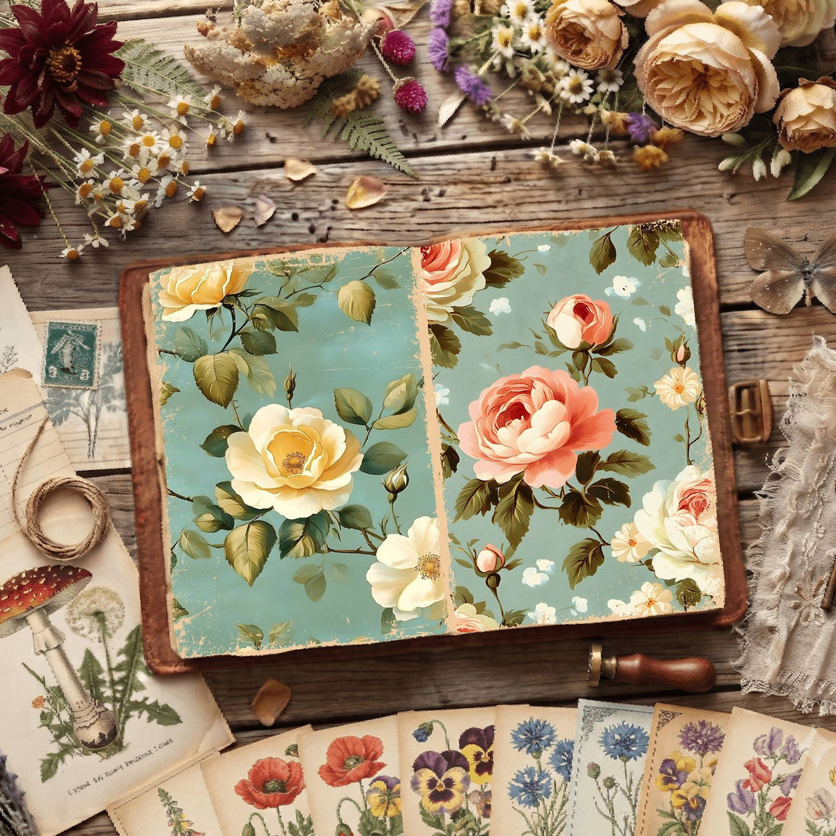 Floral Digital Papers