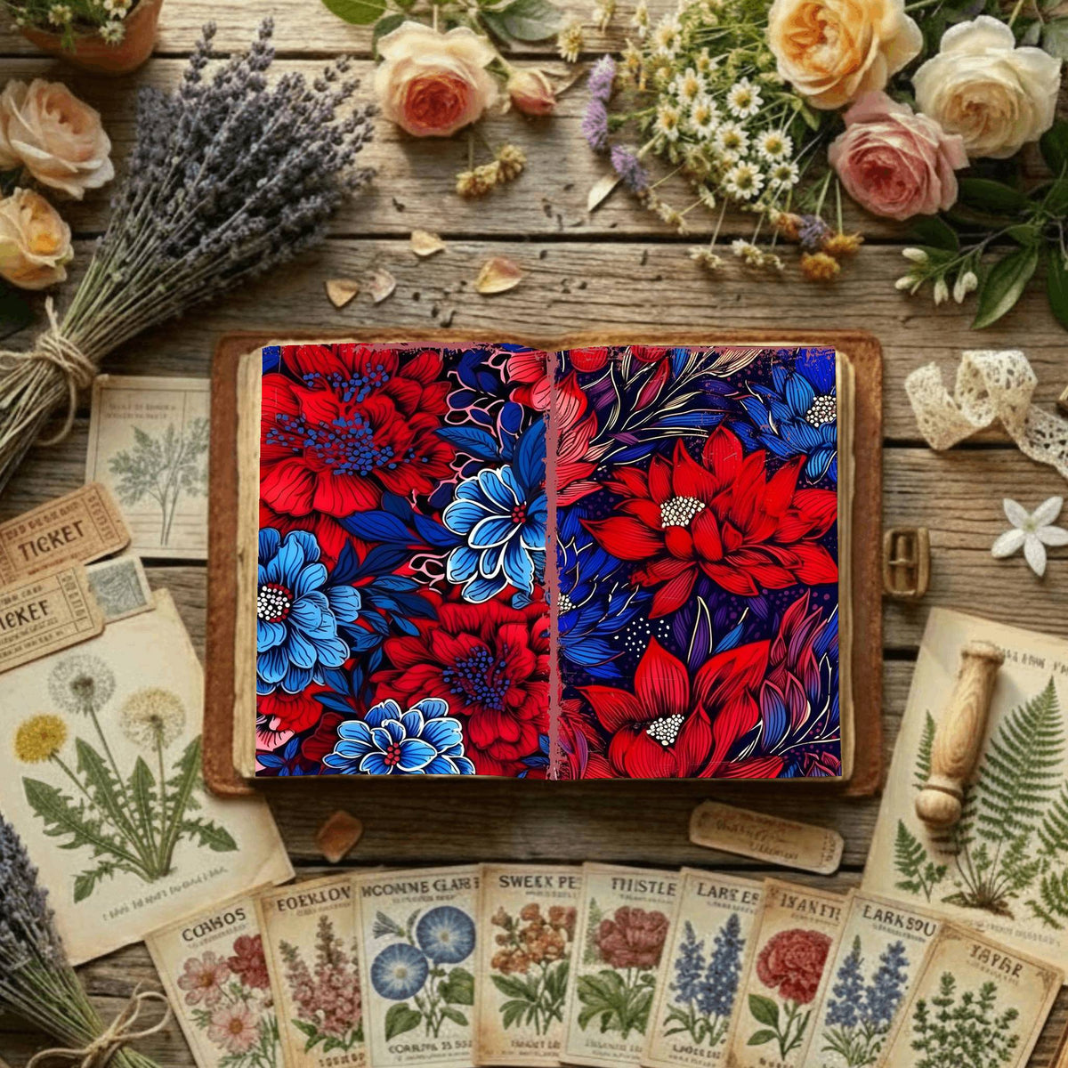 Floral Digital Papers