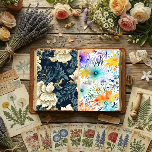 Floral Digital Papers