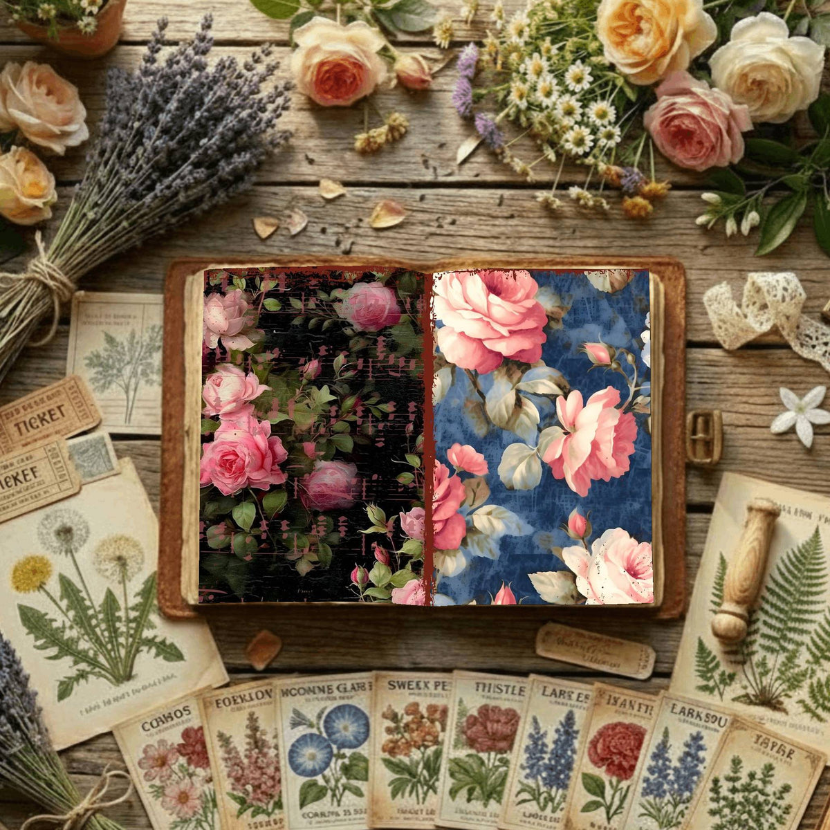Floral Digital Papers
