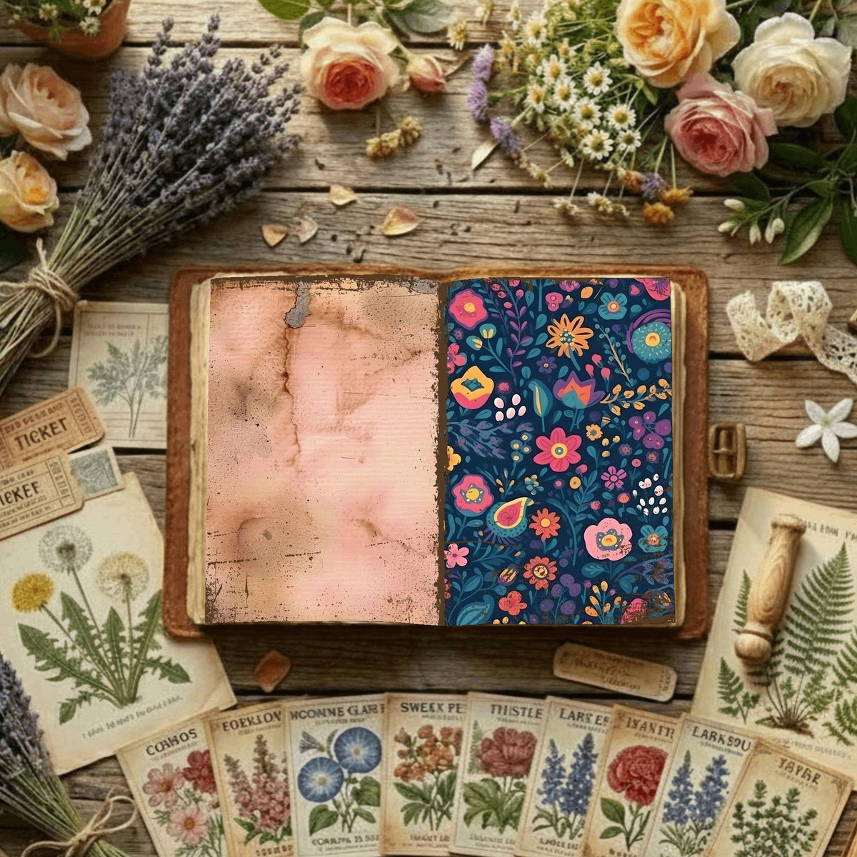 Floral Digital Papers