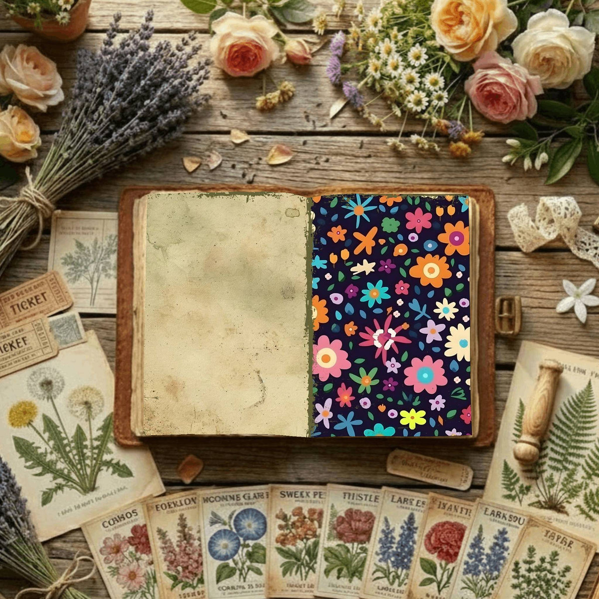 Floral Digital Papers