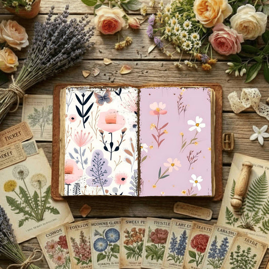 Floral Digital Papers