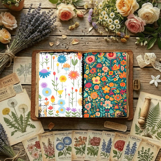Floral Digital Papers