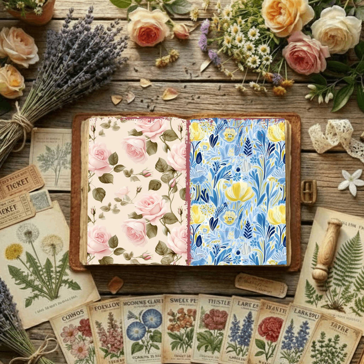 Floral Digital Papers