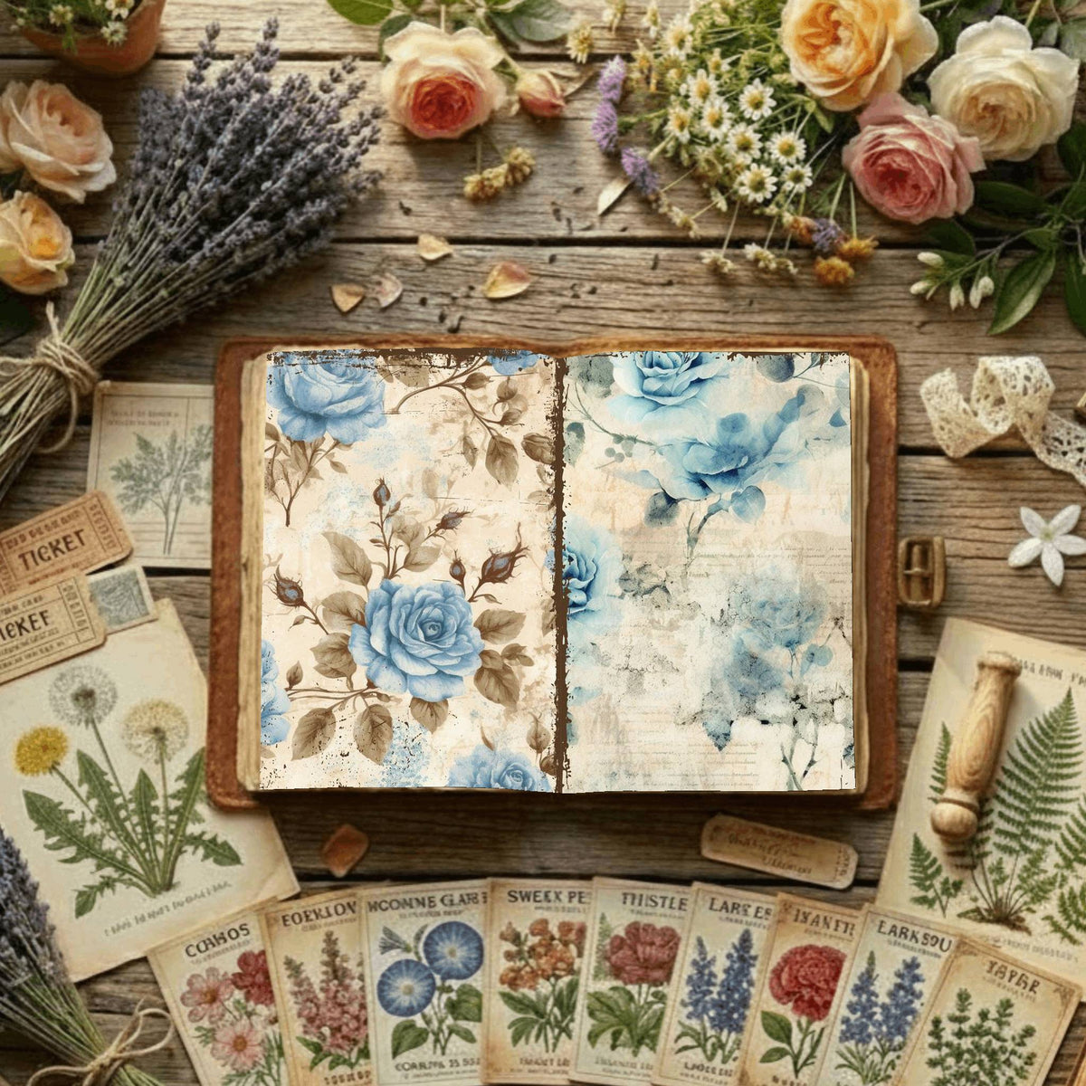 Floral Digital Papers