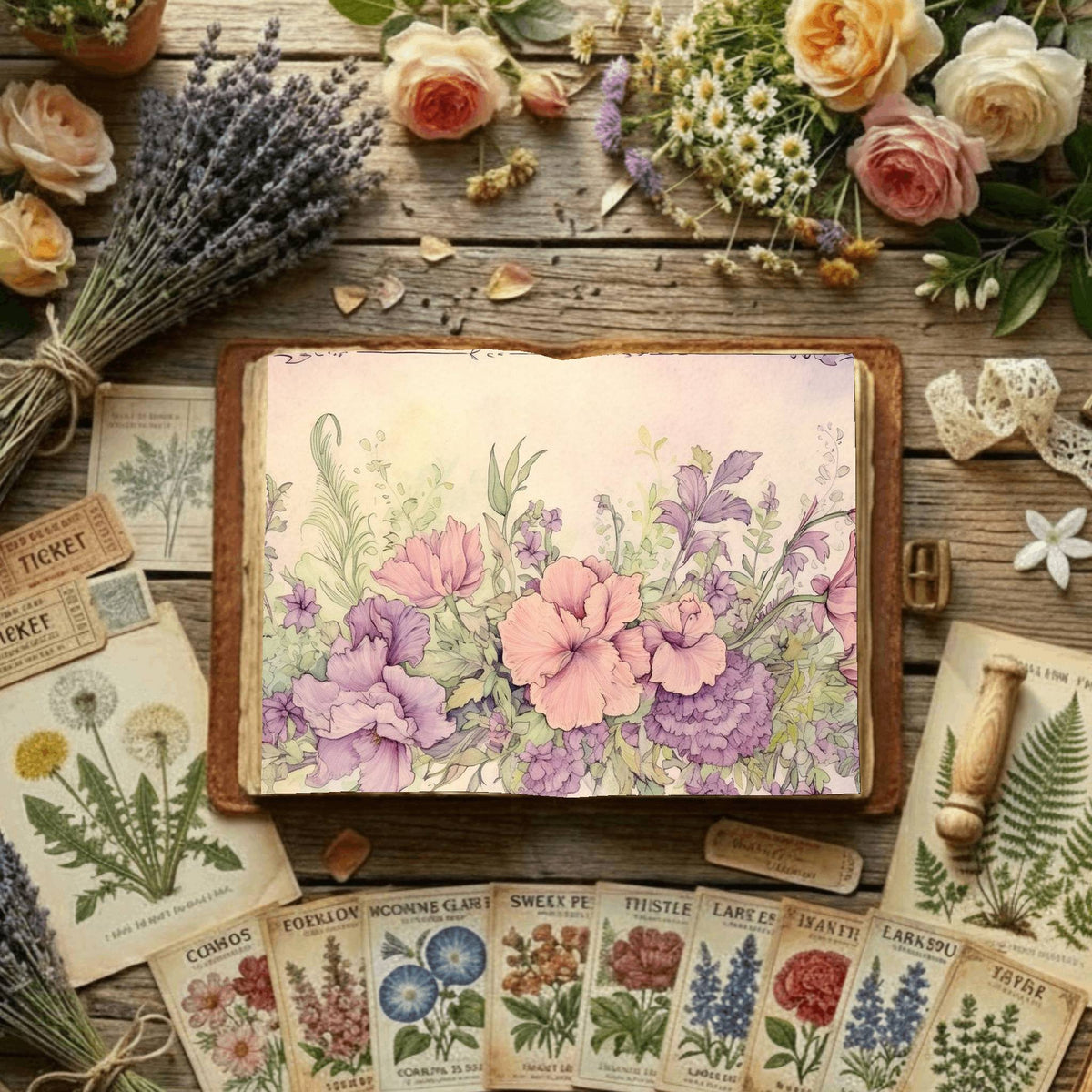 Floral Digital Papers