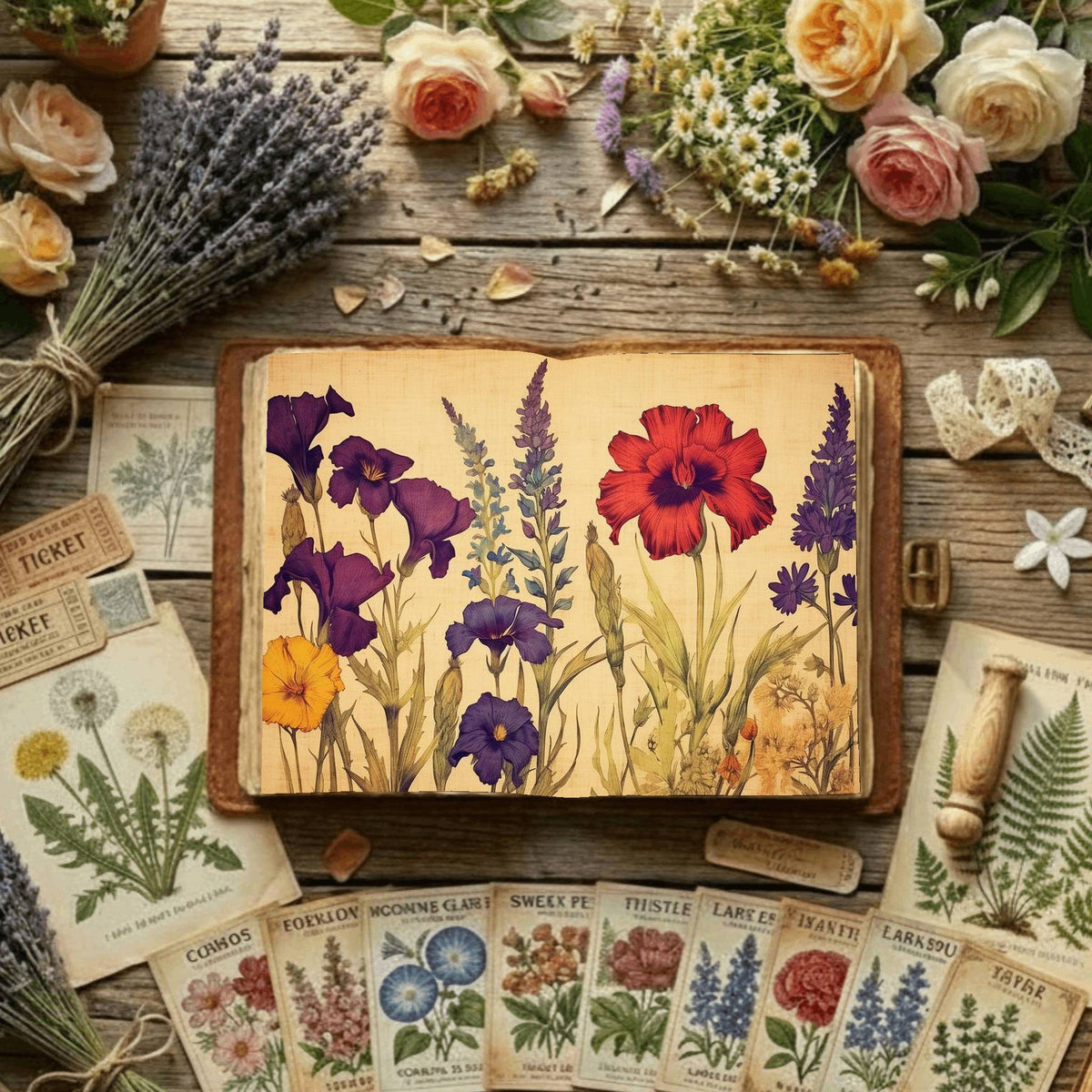 Floral Digital Papers