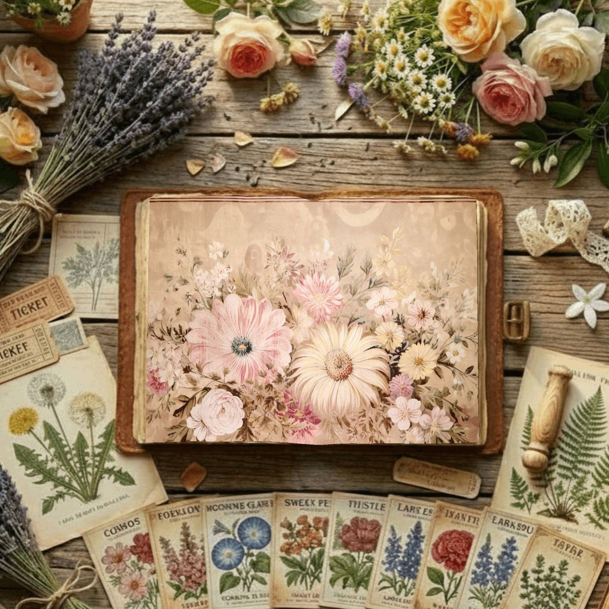 Floral Digital Papers