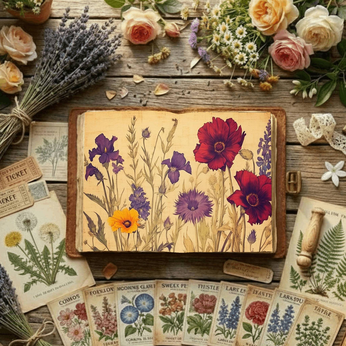 Floral Digital Papers
